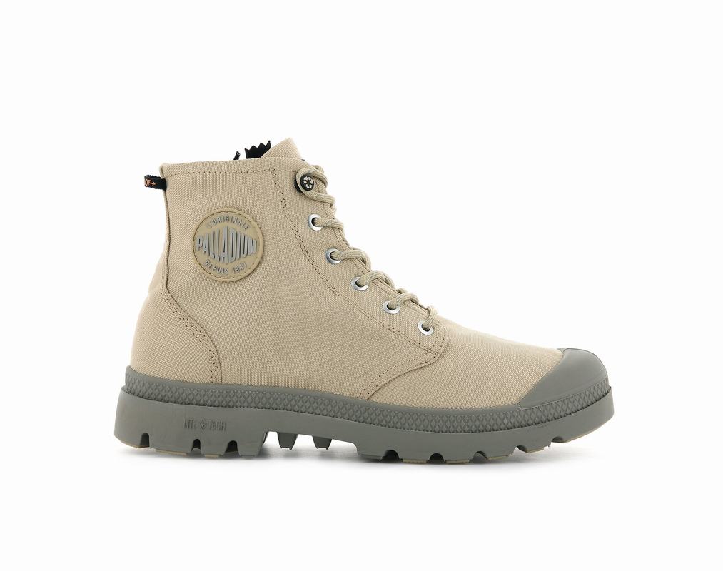 Palladium Pampa Recycle Lite+ Wp+z Men's Waterproof Boots Khaki (GFXP96148)